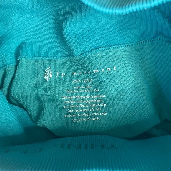 FP Movement Teal Blue‎ Seamless High Waist Athleisure Leggings Womens XS S - Picture 2 of 2